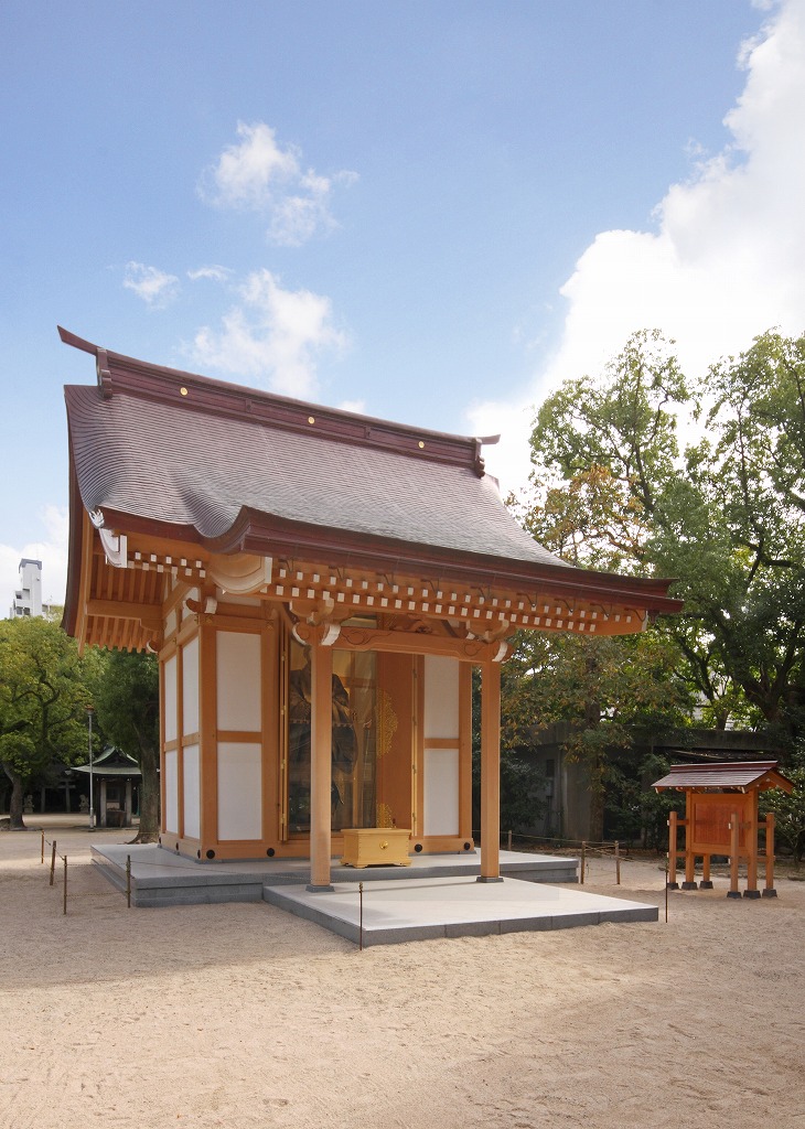 筥崎宮　亀山上皇像奉安殿